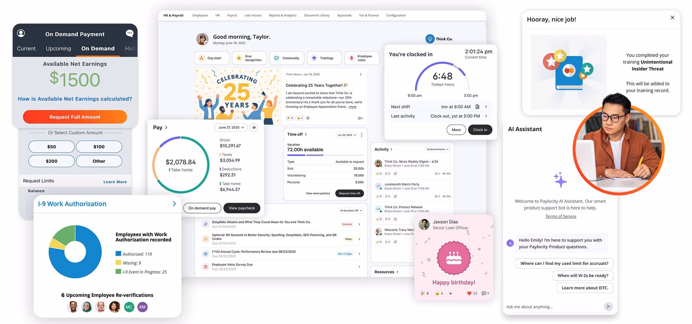 Paylocity Dashboard