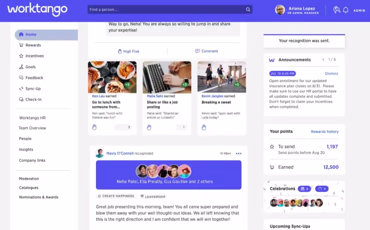 Worktango Recognition Software