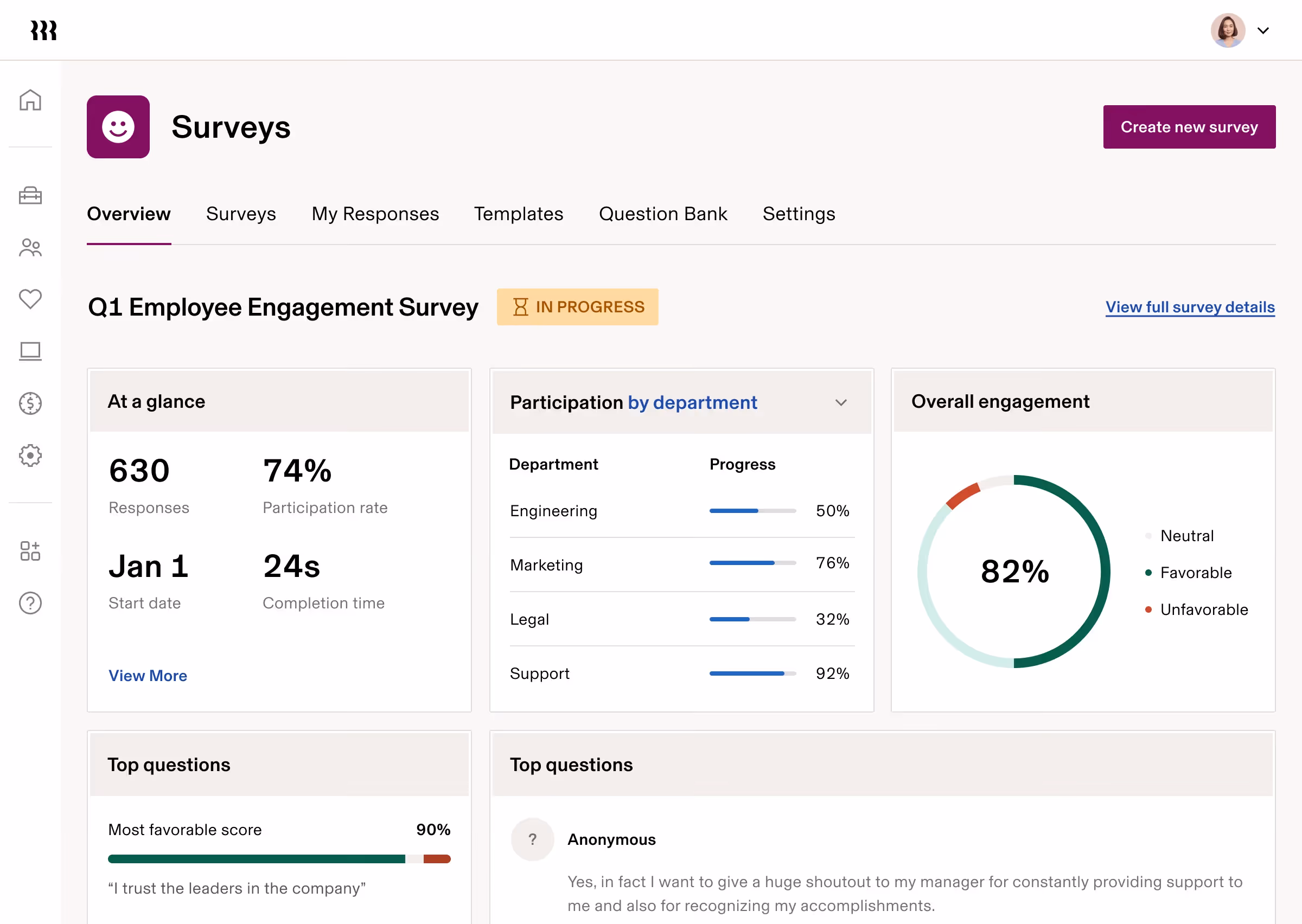 Rippling main dashboard
