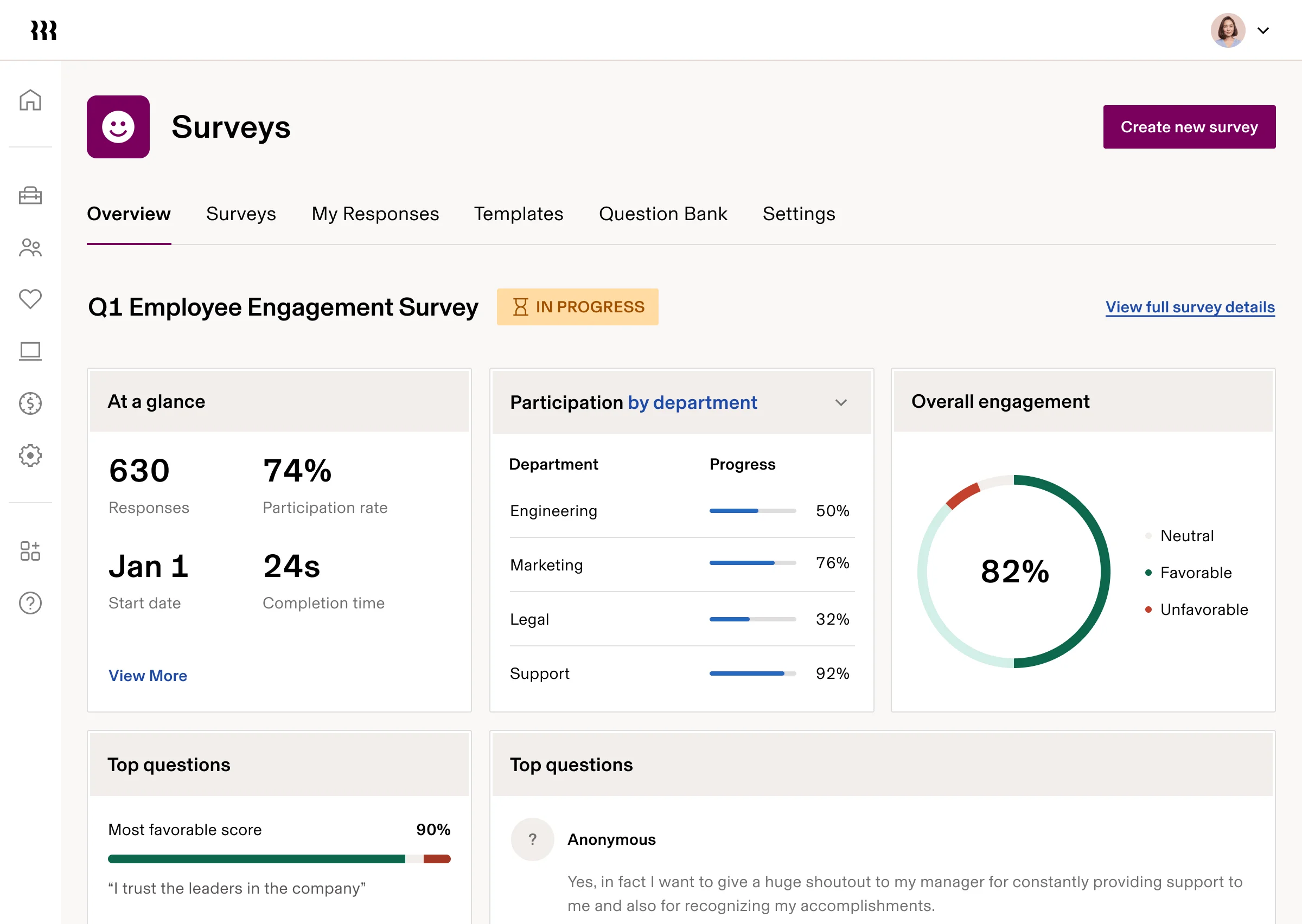 Rippling main dashboard