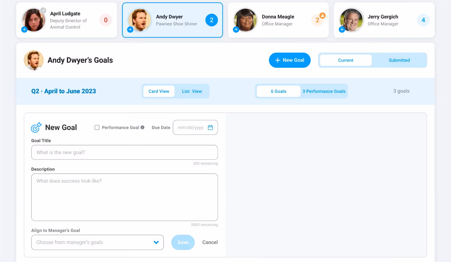 Motivosity main dashboard