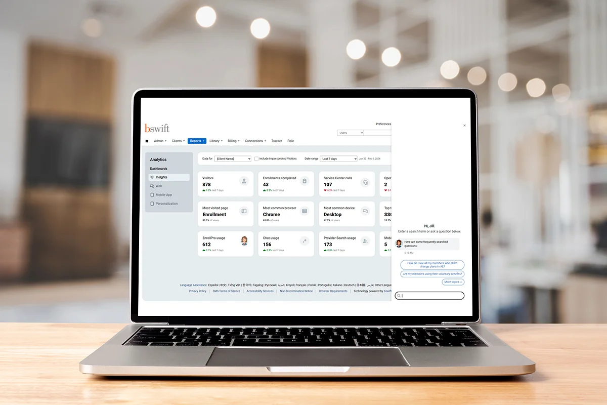 bswift main dashboard