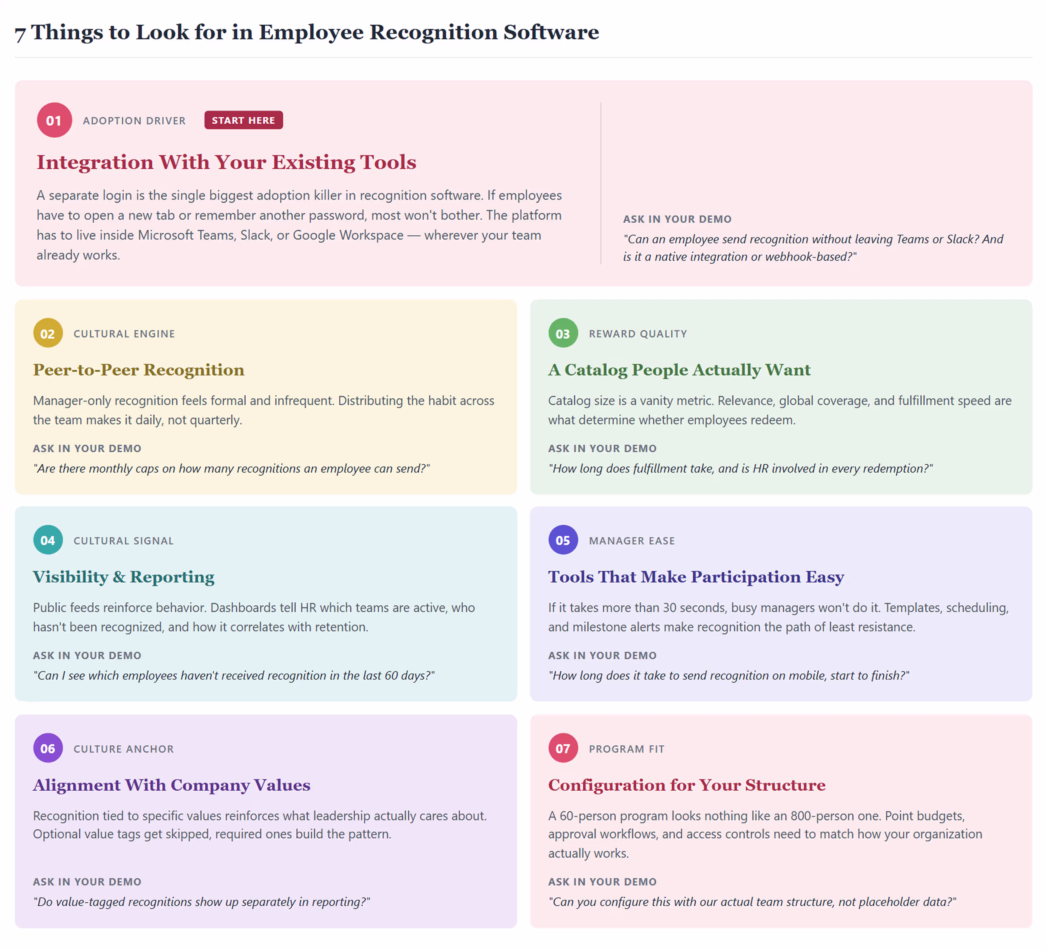 Must-have recognition software features