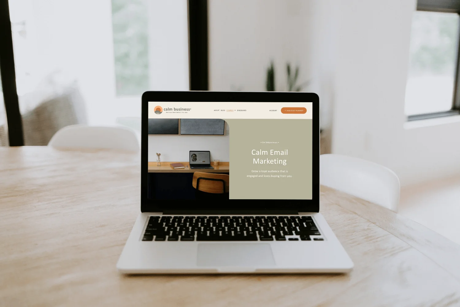 Calm Business main dashboard