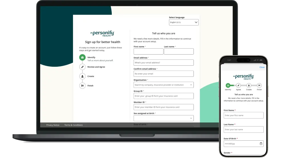 Personify Health dashboard
