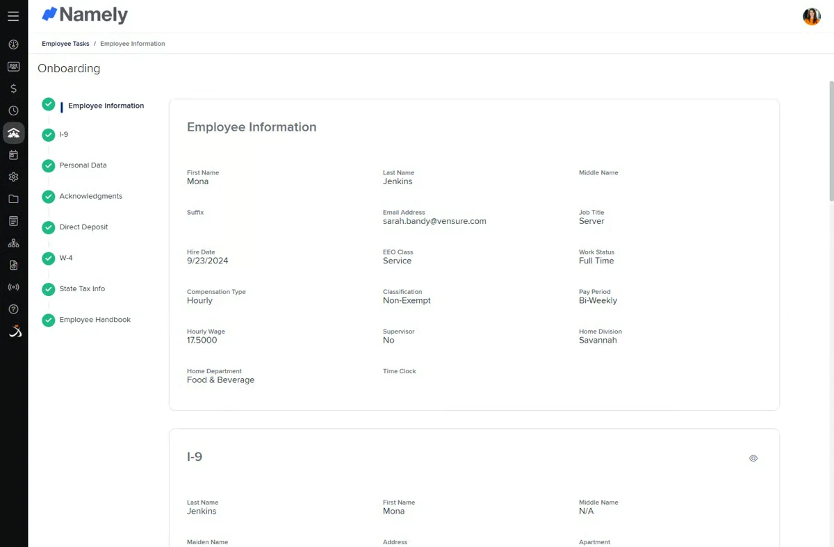Namely key features