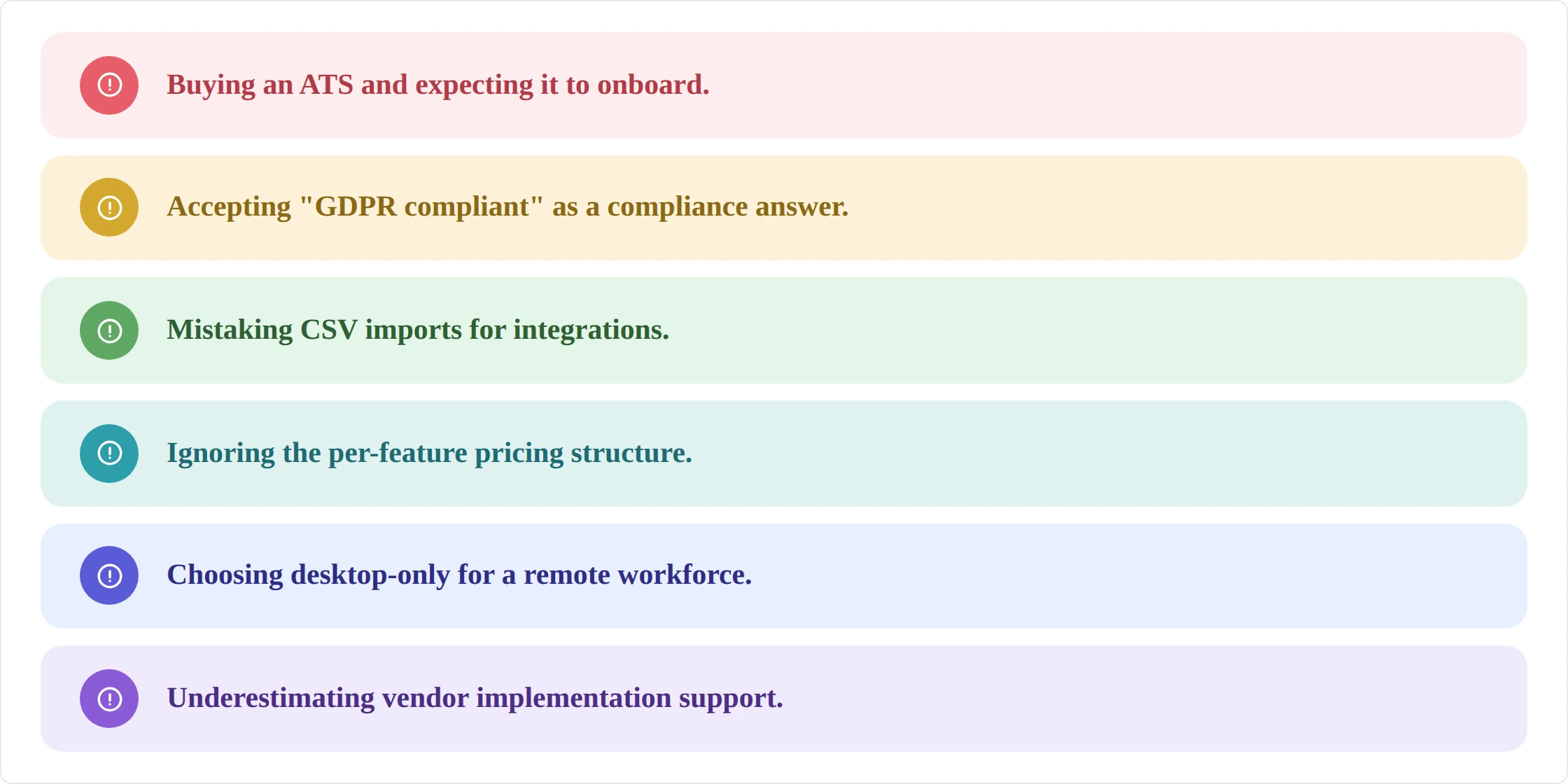 Onboarding software red flags