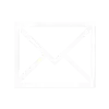 Black and white minimalist envelope icon symbolizing email or messaging.