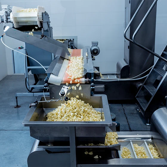 Chaine de production dans l'agroalimentaire