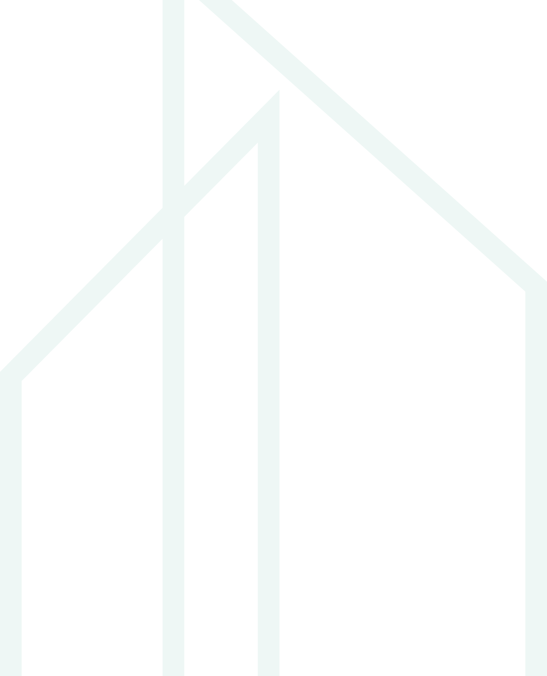 Diseño arquitectónico minimalista abstracto con líneas geométricas verdes.