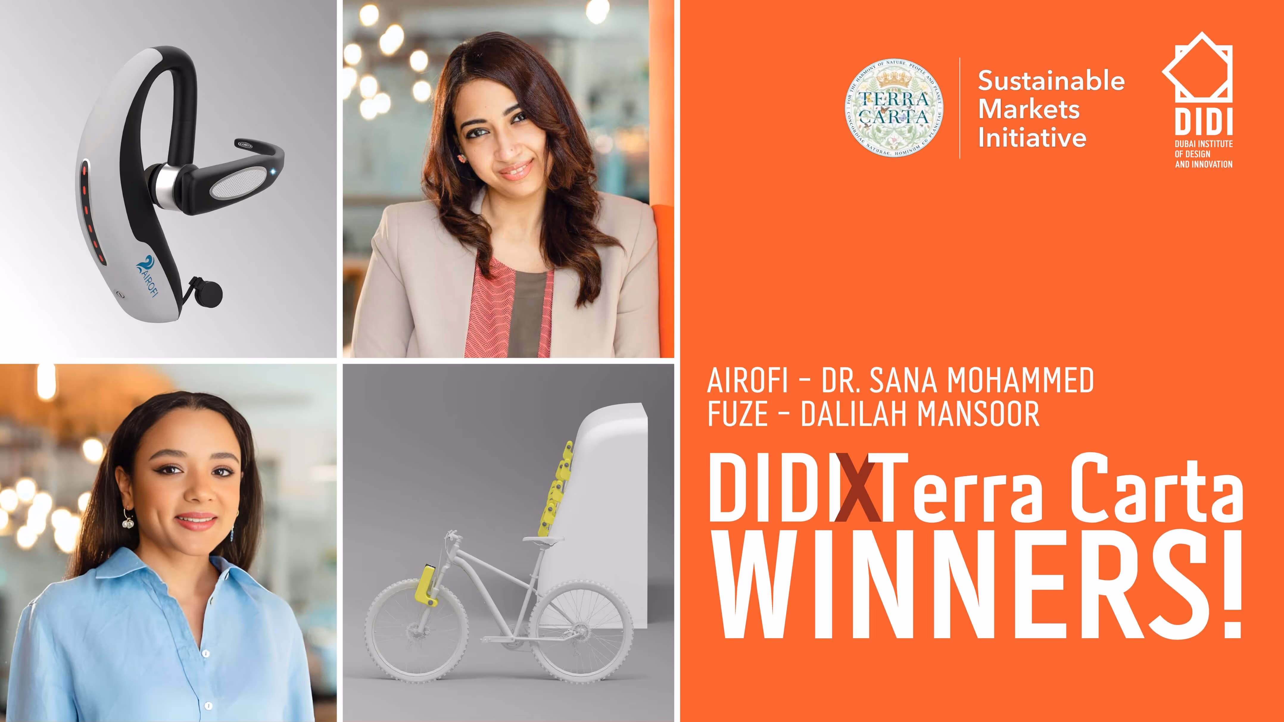 Evening view of Dubai Outsource City from afar Terra Carta Design Lab Finalists