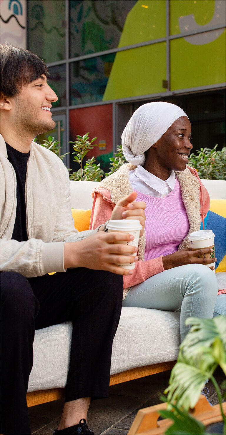 Evening view of Dubai Outsource City from afar