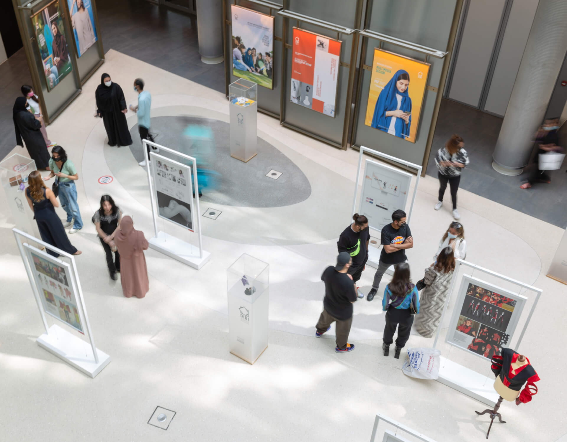 Evening view of Dubai Outsource City from afar