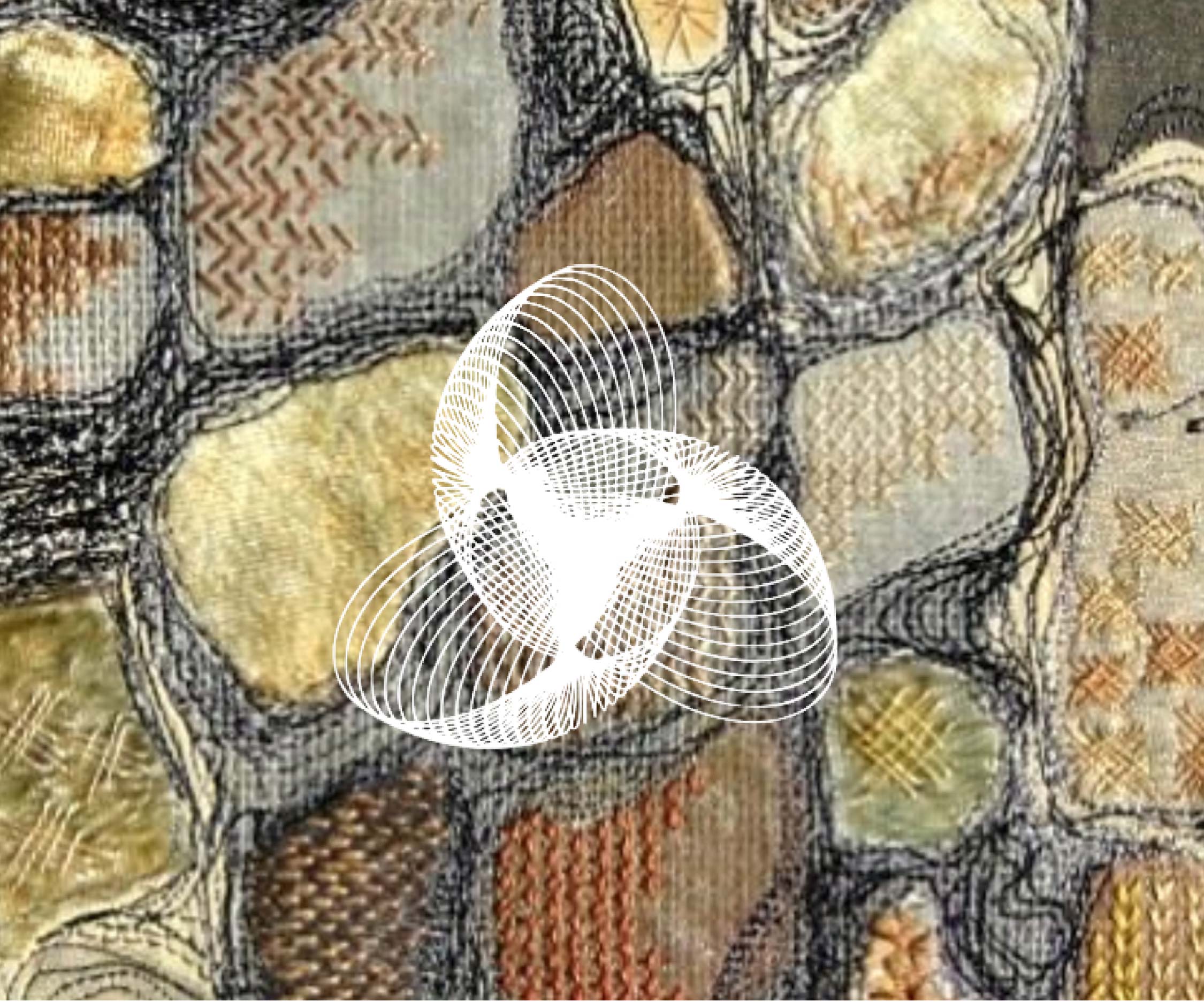 Creative design with a shape in the middle of the image