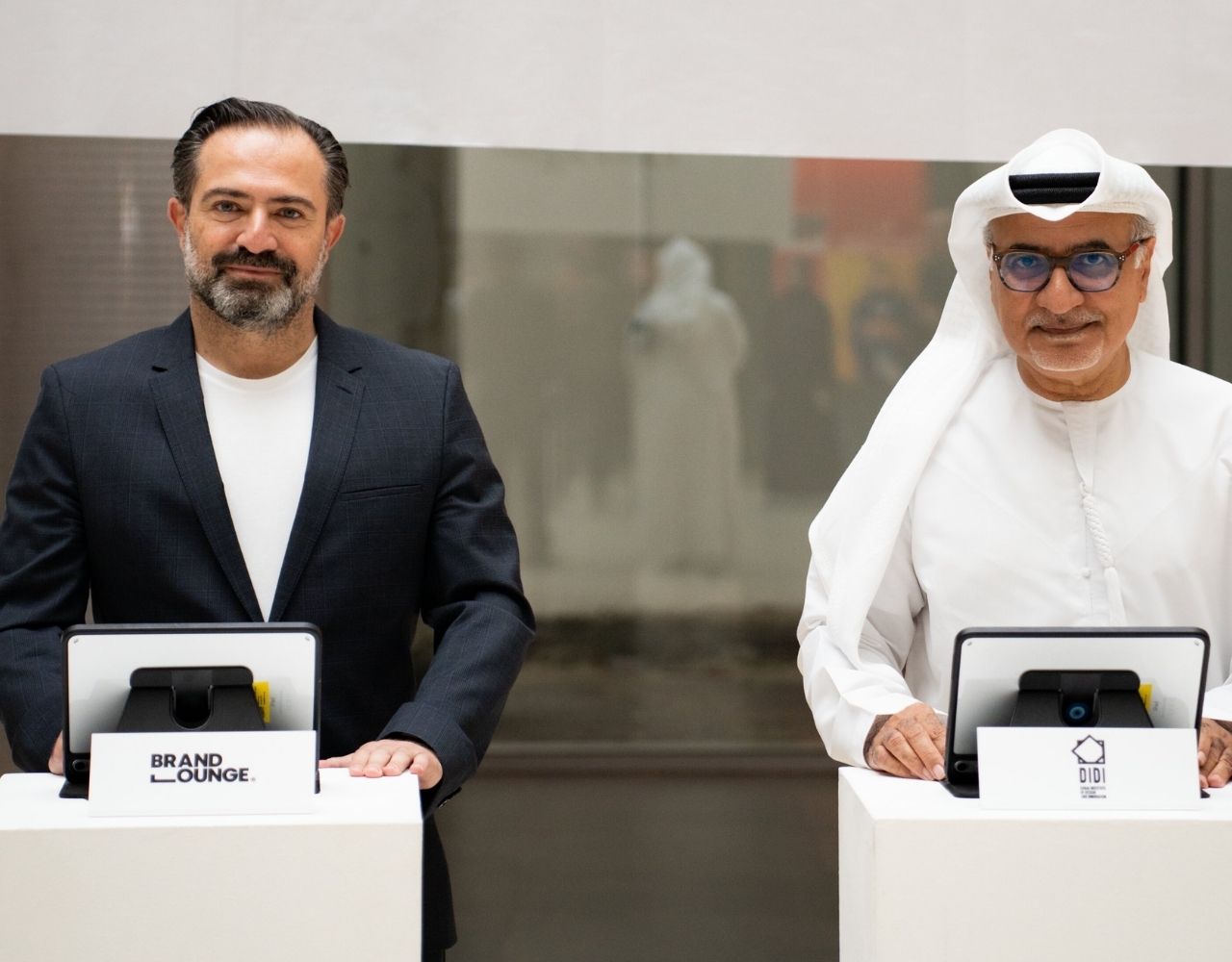 Evening view of Dubai Outsource City from afar