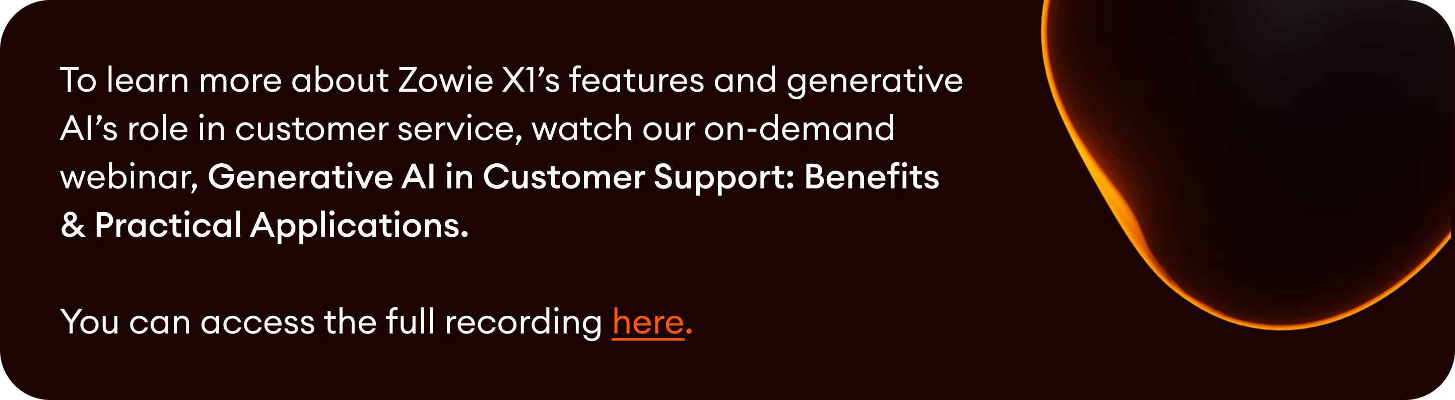 wath our on-demand webinar to learn more about generative AI in customer service