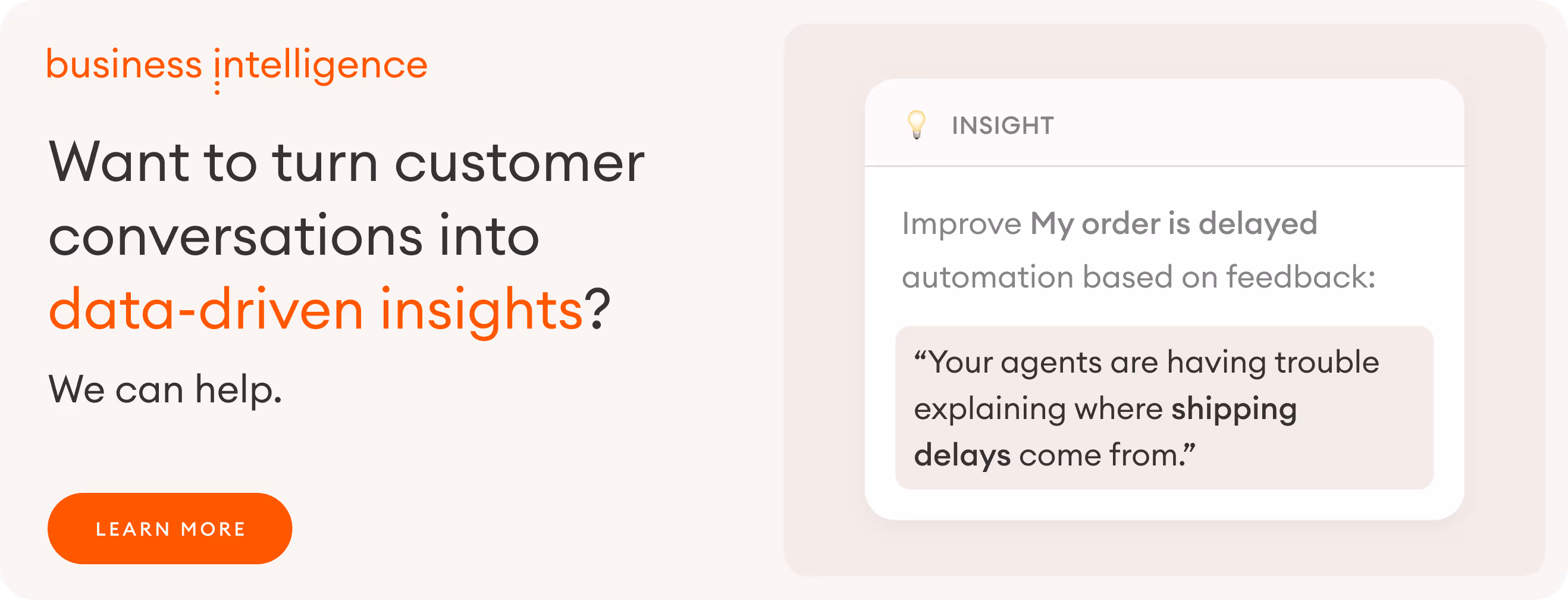 use Zowie Business Intelligence to turn conversations into data-driven insights