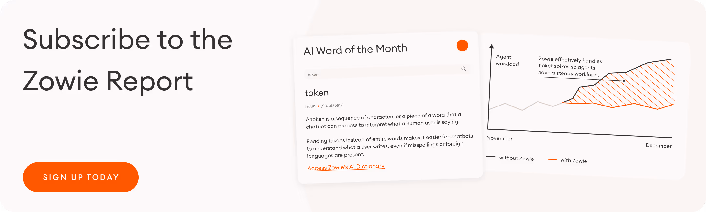 sign up for Zowie's newsletter