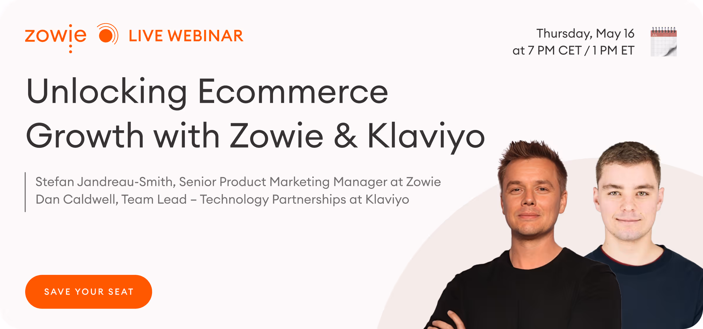 sign up for our webinar with Klaviyo