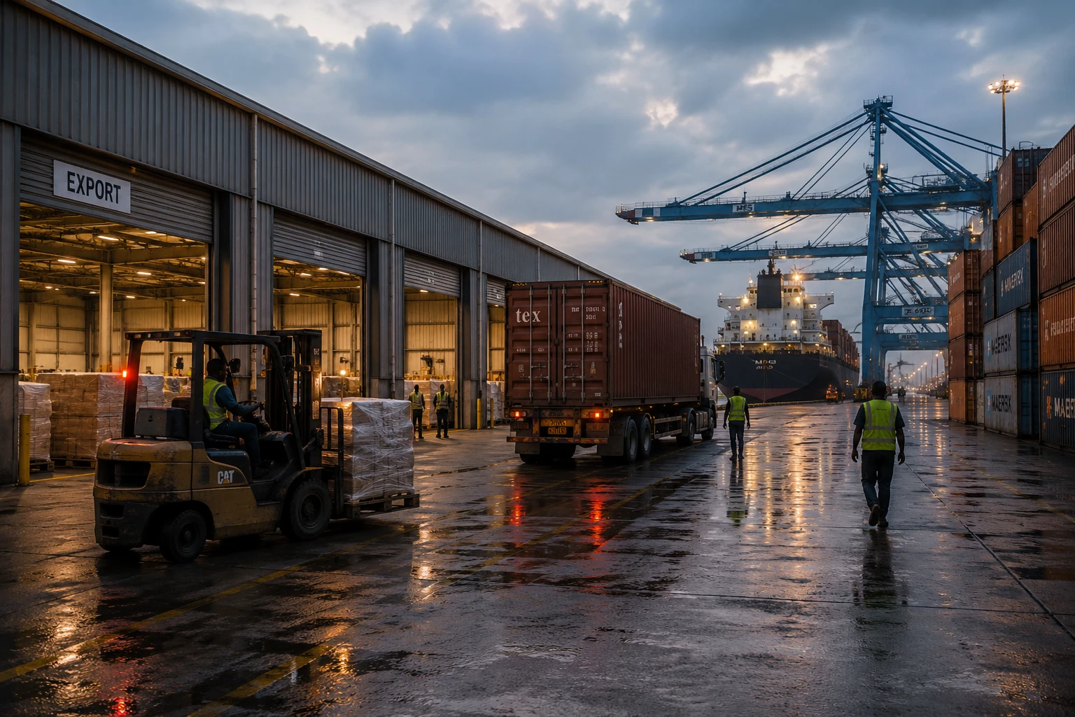 Ghana to United Kingdom export movement operating through controlled logistics and warehouse handling infrastructure.