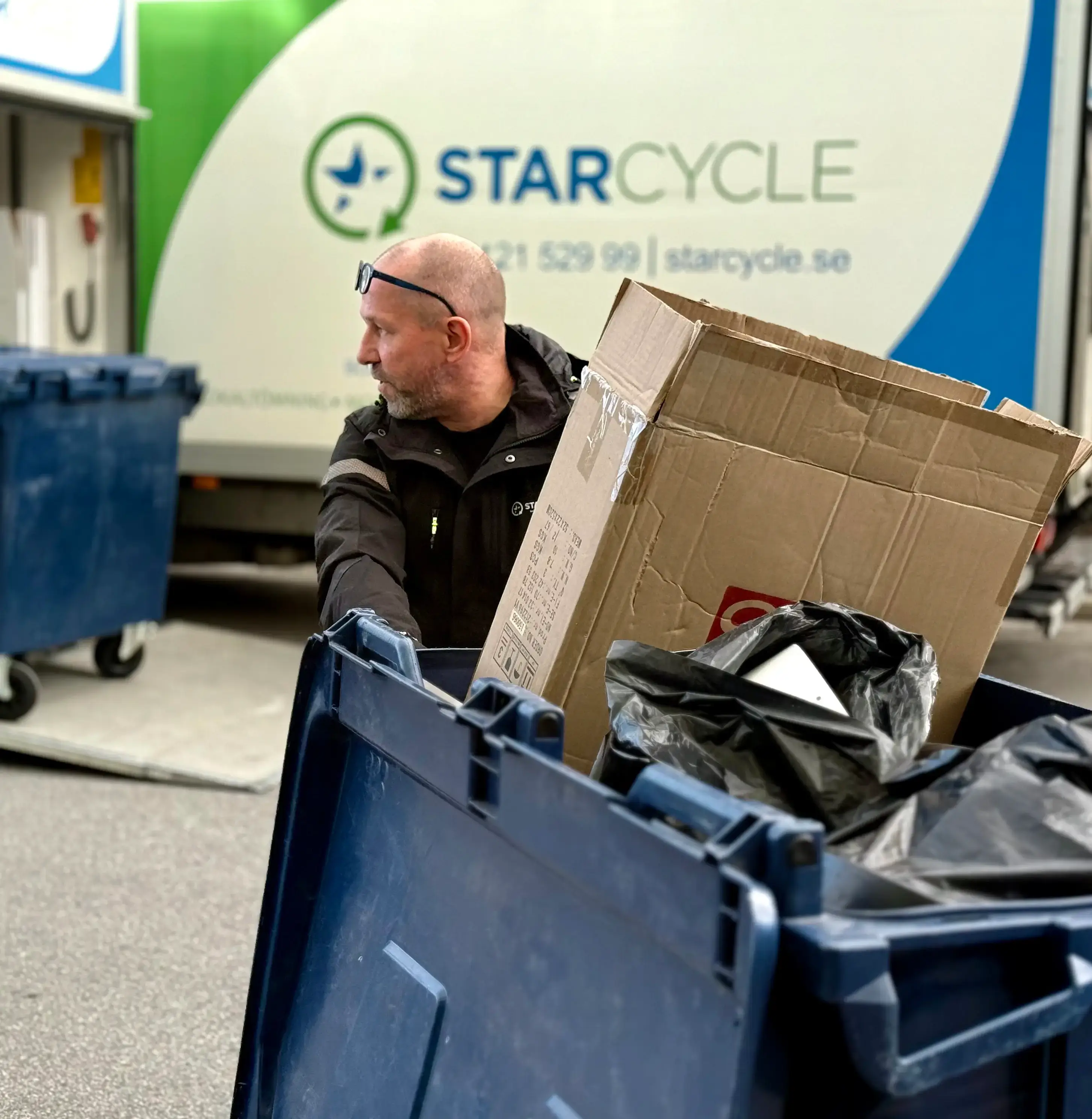 Starcycle utför tömning och bortforsling av dödsbo i Täby