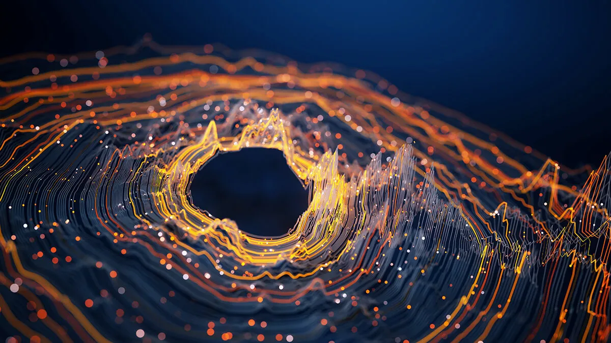 Abstract data, showing analytics