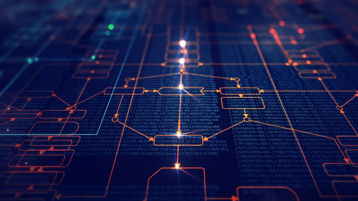 Abstract data, showing connections