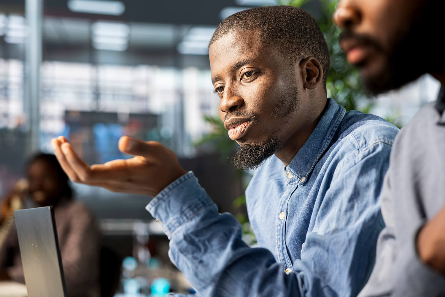 Team collaborating on business strategy