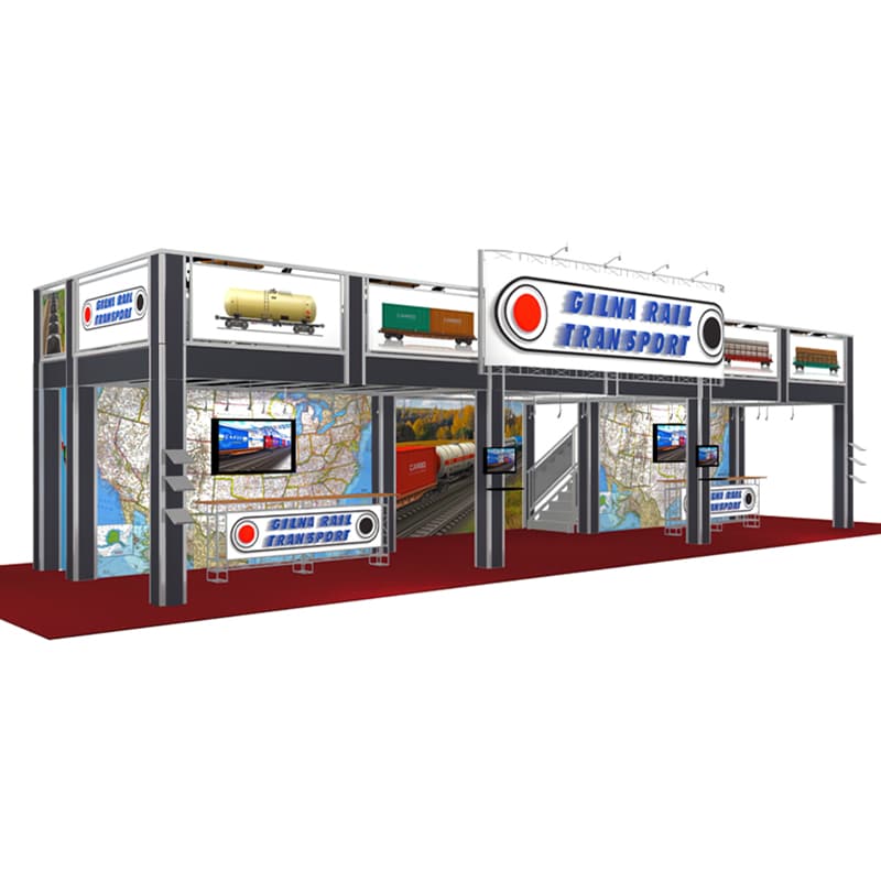 20 x 50 Two Story Display Gilna Rail