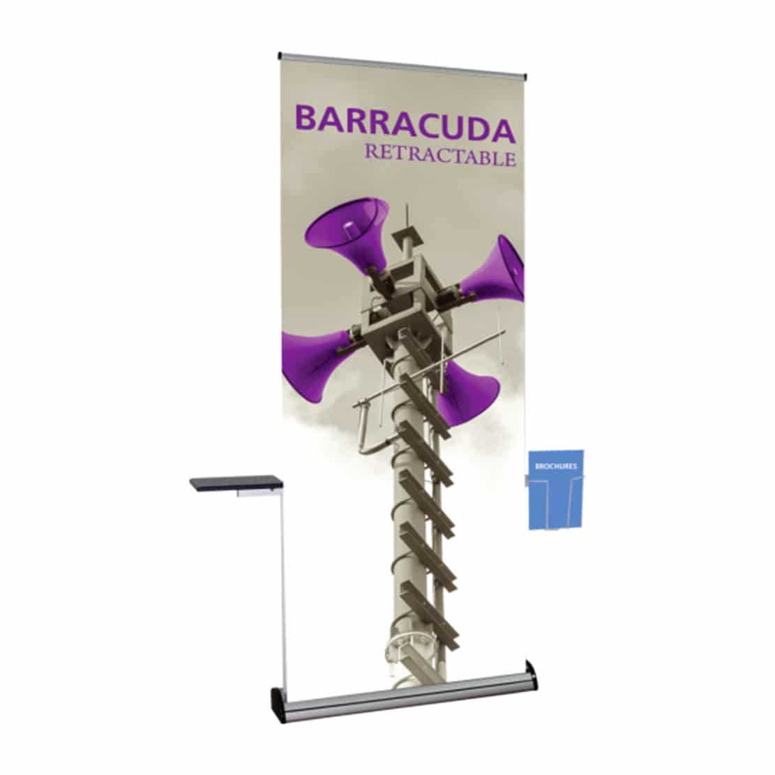 Banner Stand Literature Holder with Table