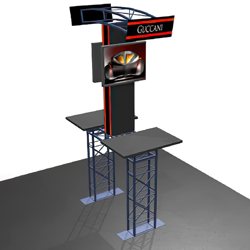 Double Sided Media Stand