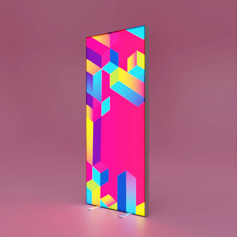 Pixlip Pop Banner Stand Backlit Display