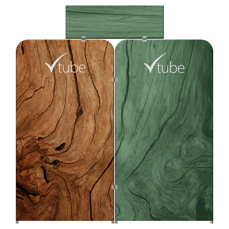 10’ VTube Tube Frame Display Kit B – Double-Sided Fabric Display