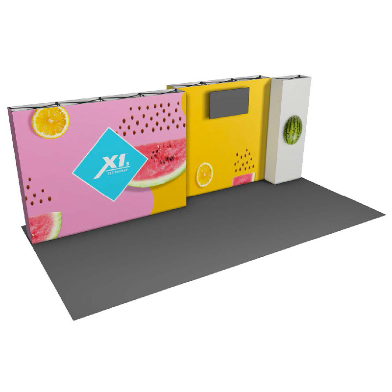 20’ Backlit SEG Display Kit A – X1s Modular Lightbox Wall
