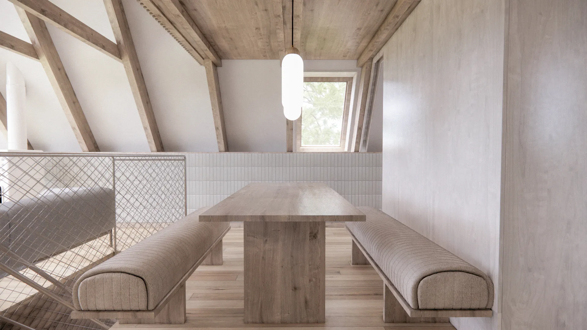 perspektivni pogled - vizualizacija jedilnice