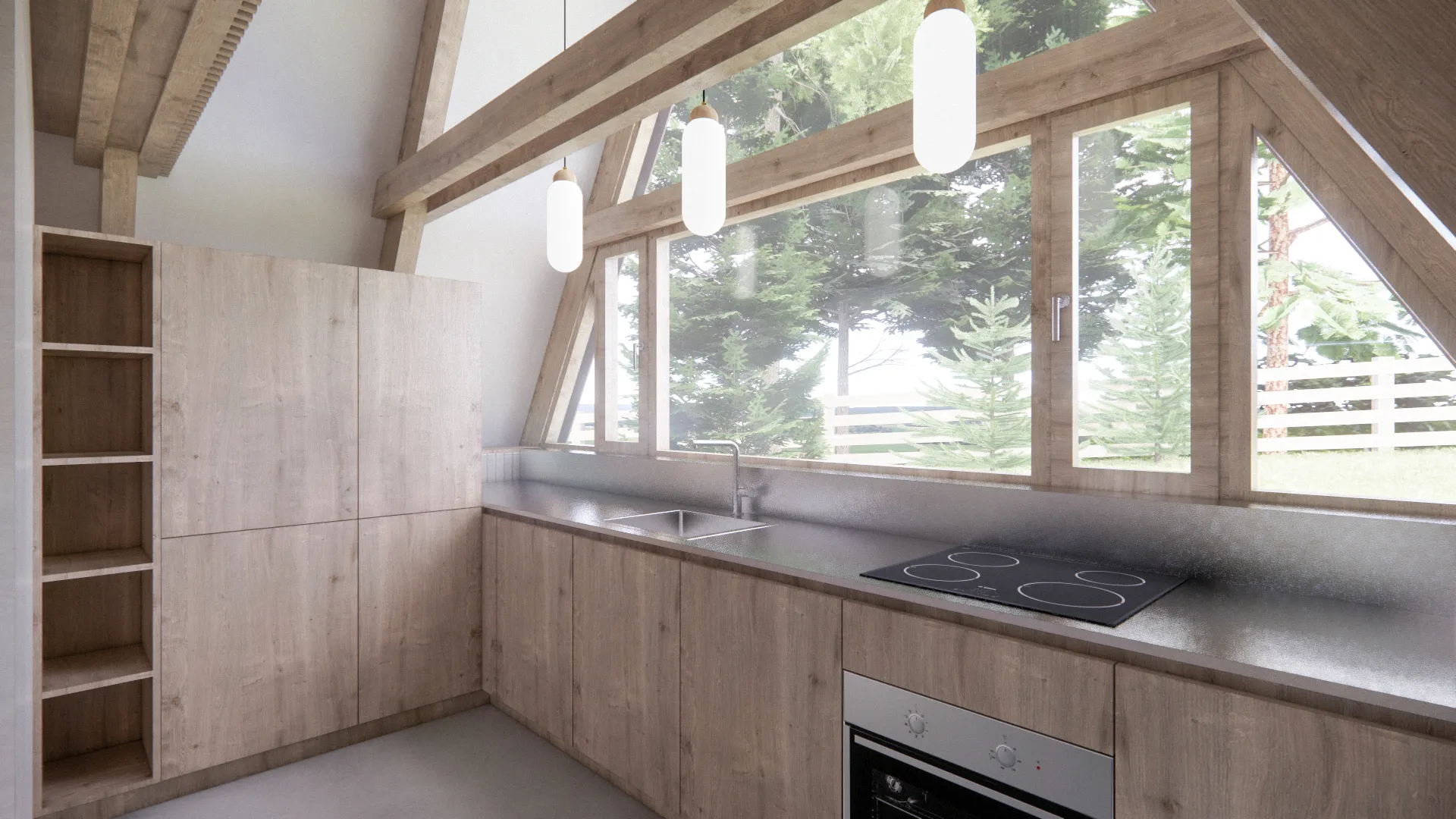 perspektivni pogled - vizualizacija kuhinje