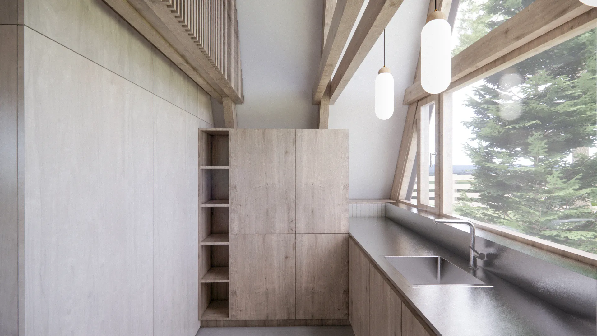 perspektivni pogled - vizualizacija kuhinje