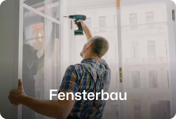handwerker montiert fenster
