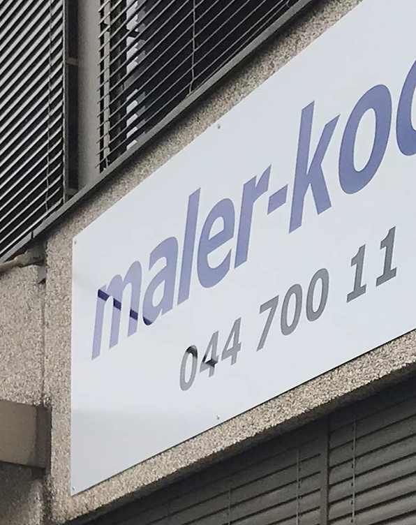 Schilderbeschriftung