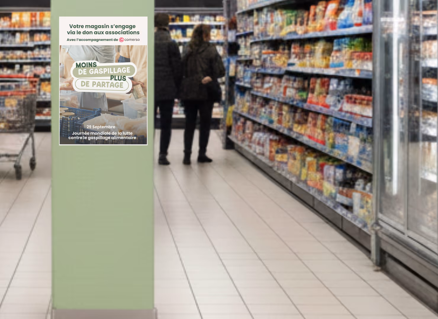 Un affichage sur l'engagement RSE de votre magasin 