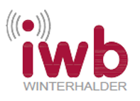 IWB Winterhalder logo with red lowercase letters and signal wave graphic.
