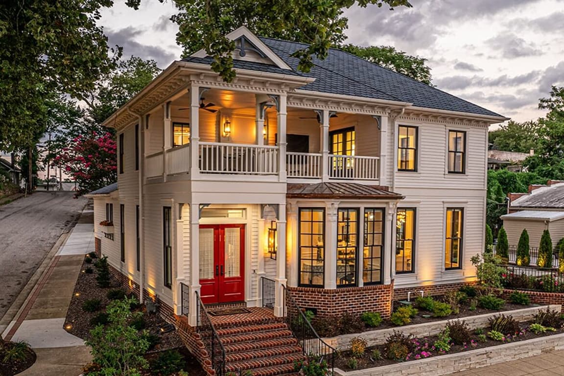 Modern Victorian style house.