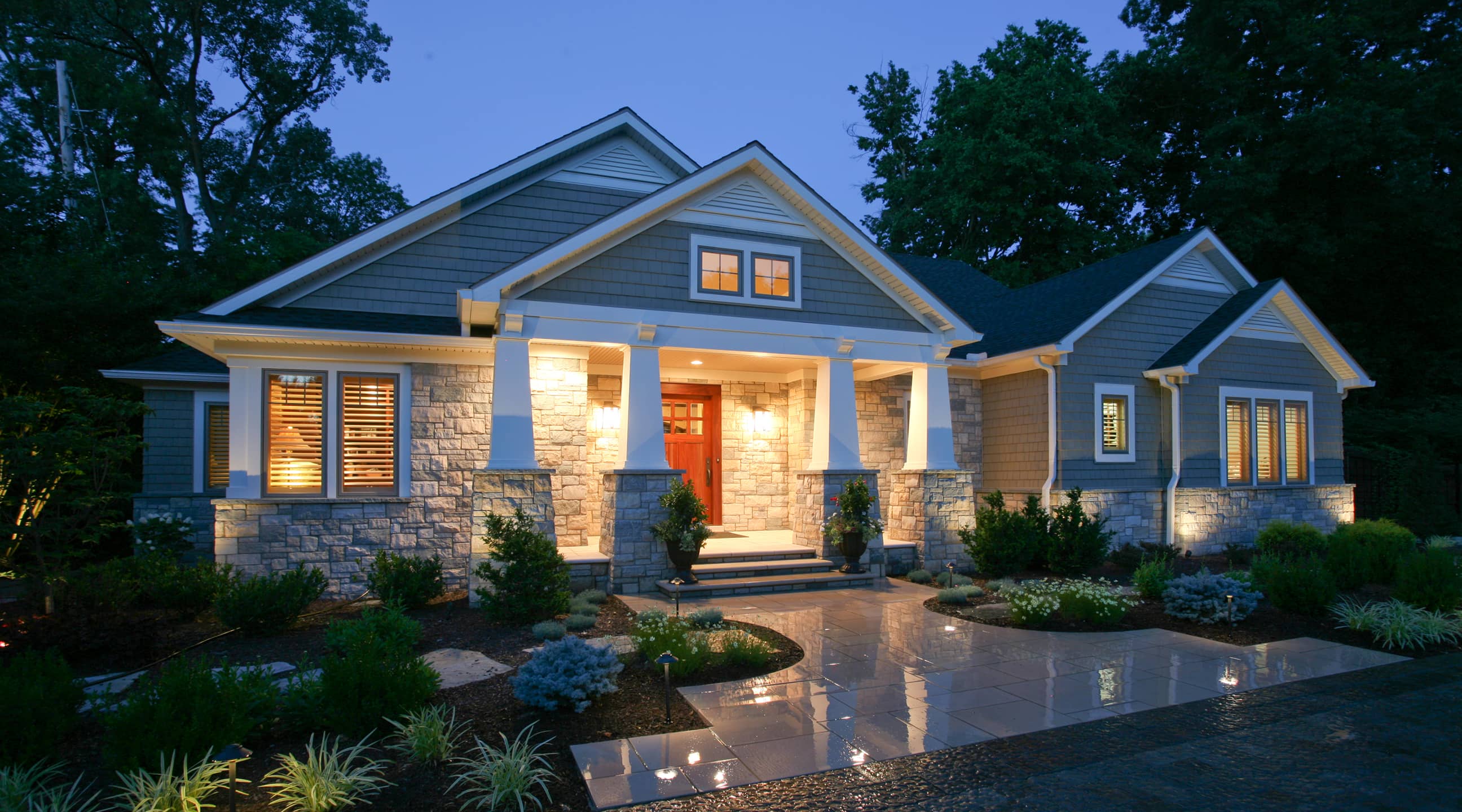 Craftsman style house.