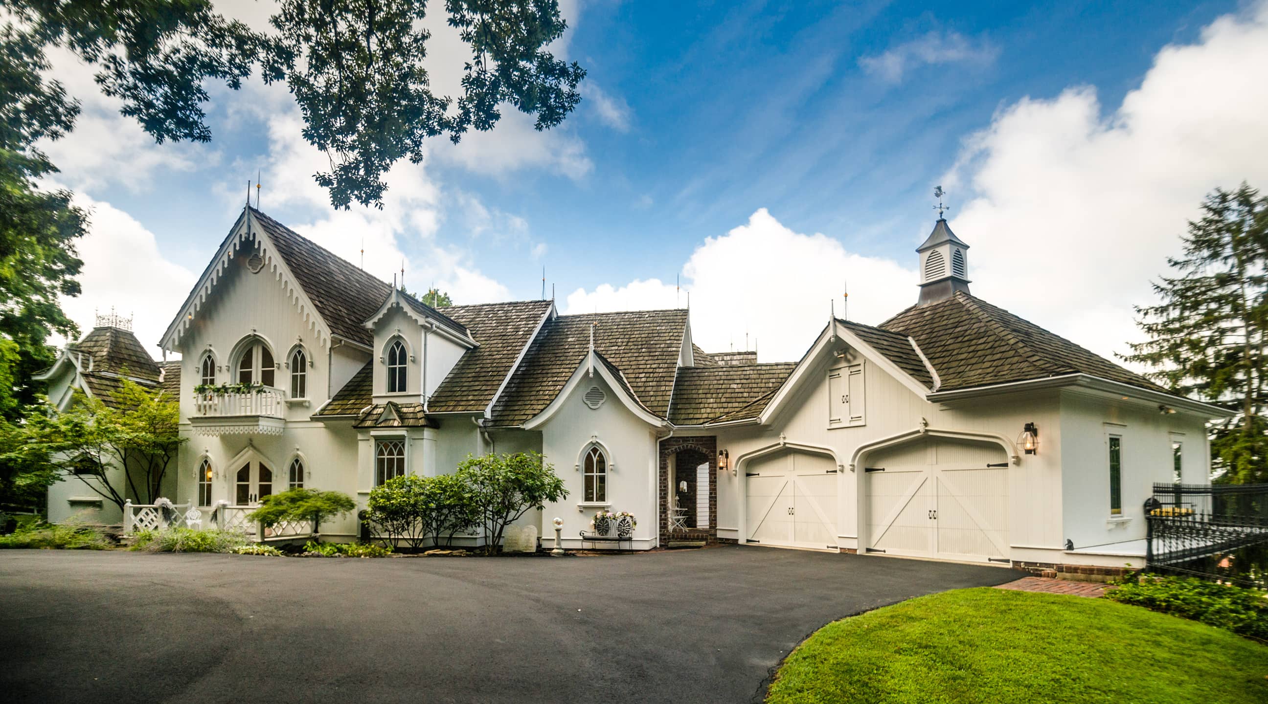 American Gothic Revival style house.