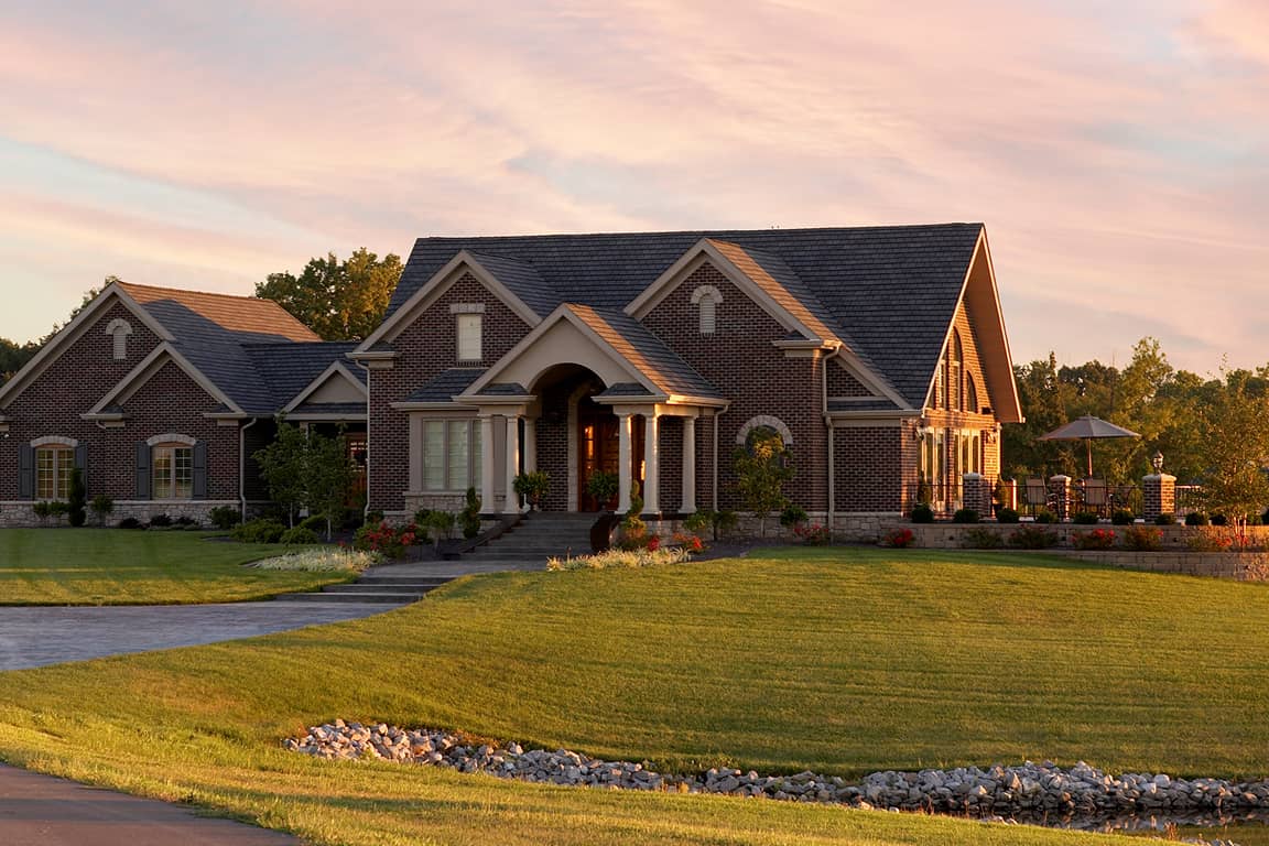 Traditional style house.