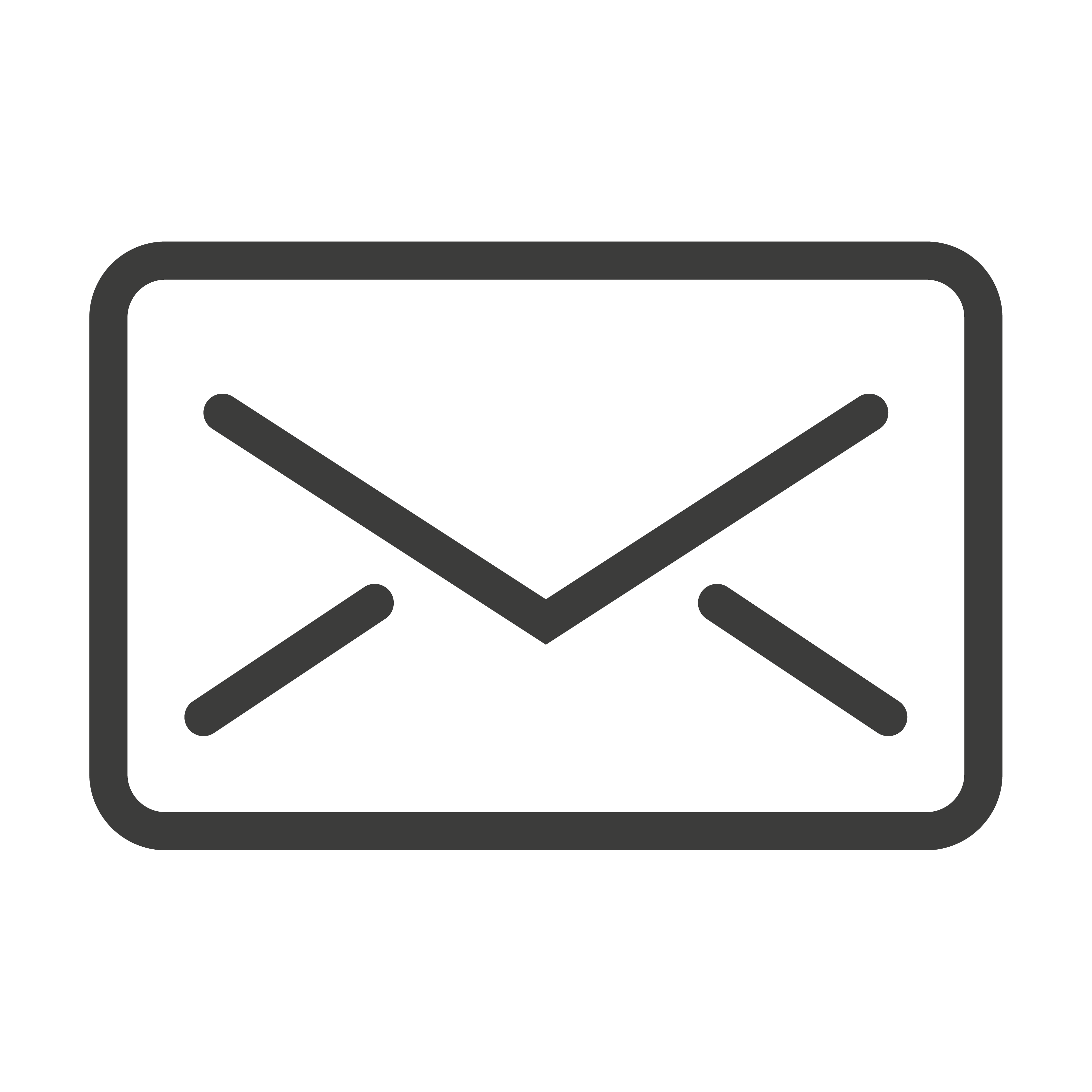 Symbol eines Umschlags, der eine E-Mail oder Post darstellt.