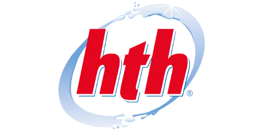 HTH-Logo mit roten Buchstaben und Wassertropfen