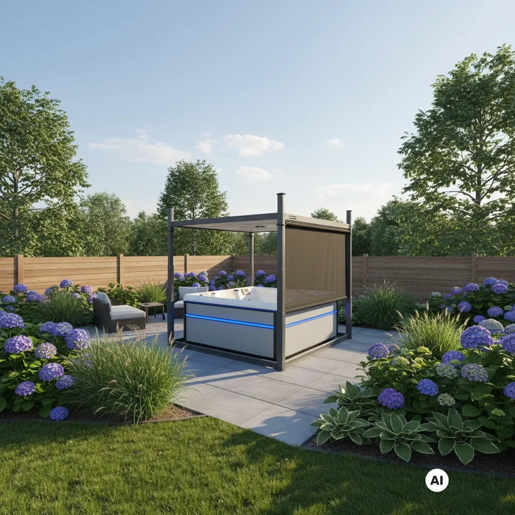 Covana Evolution bei spaPRO: Energieeffiziente elektrische Pool-Abdeckung.