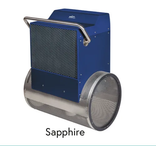Fastlane Pro Schwimmeinheit in Sapphire-Blau mit Edelstahl-Propellergehäuse und Haltegriff