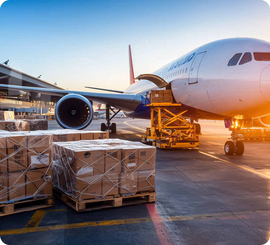 Chargement d'un avion